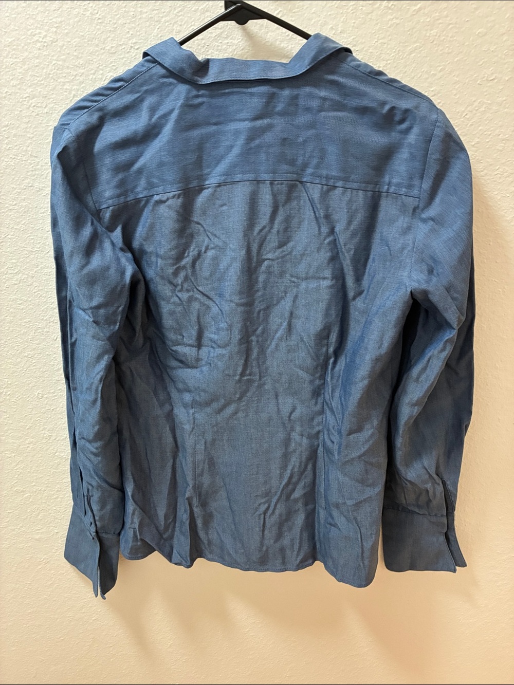 Finley Denim-Blue Ruffle Front Blazer Jacket - Picture 4 of 4
